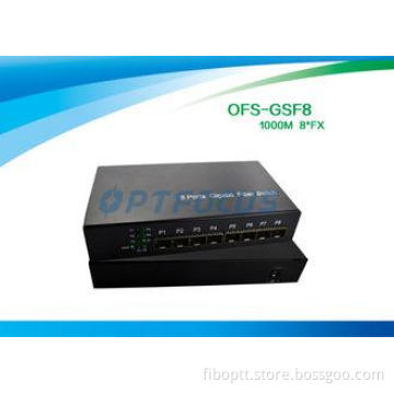SFP 8G Fiber Ethernet Switch 8 Port / Optical Network Switc